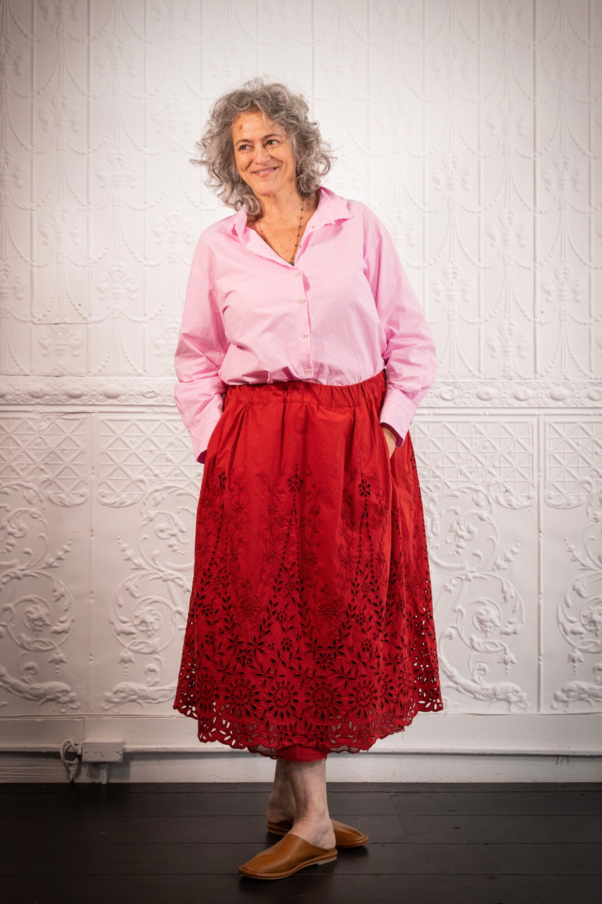 Skirt Jacopa in Vermilion