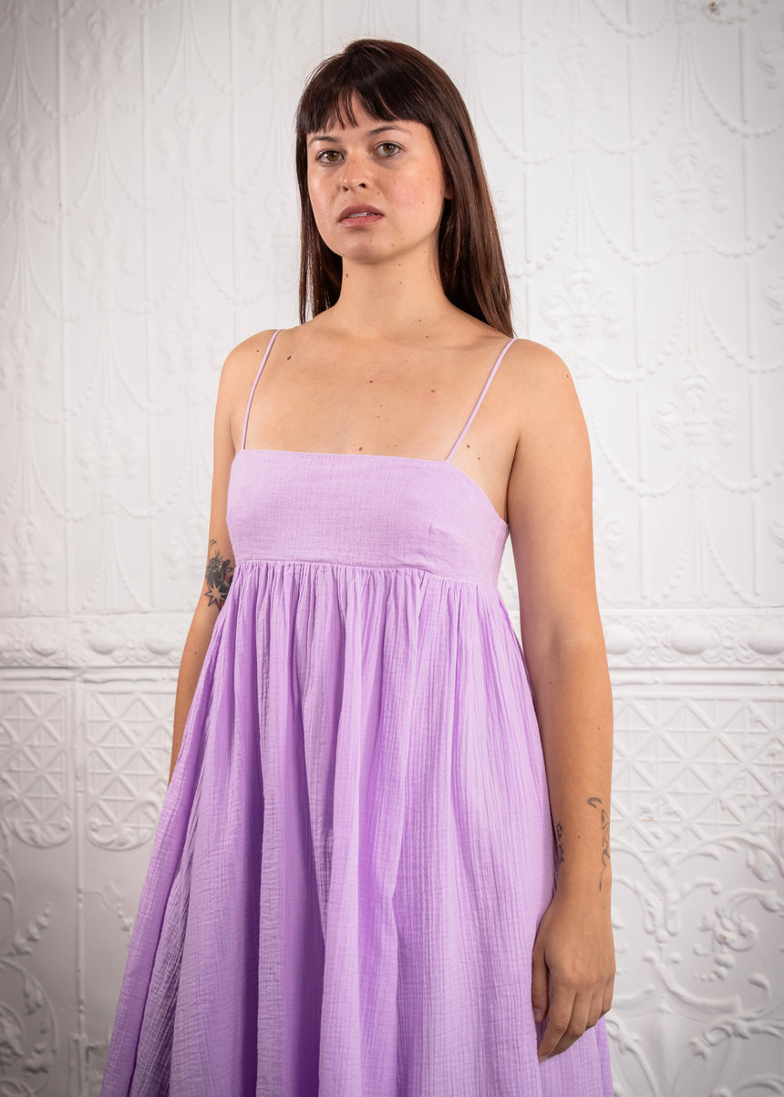 Arquette Dress in Lavender Fog